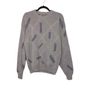 Vintage Pastel 80s Crewneck Sweater Shirt Top VTG Abstract Art Grandma